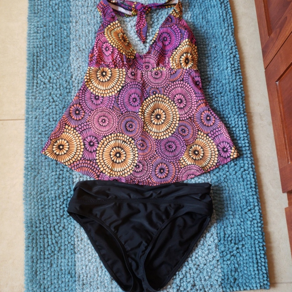 Maternity Floral Tankini Swim Suit